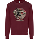 Let's Play Funny Gamer Gaming Kids Sweatshirt Jumper Maroon