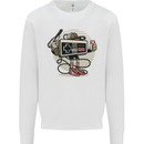 Let's Play Funny Gamer Gaming Kids Sweatshirt Jumper White