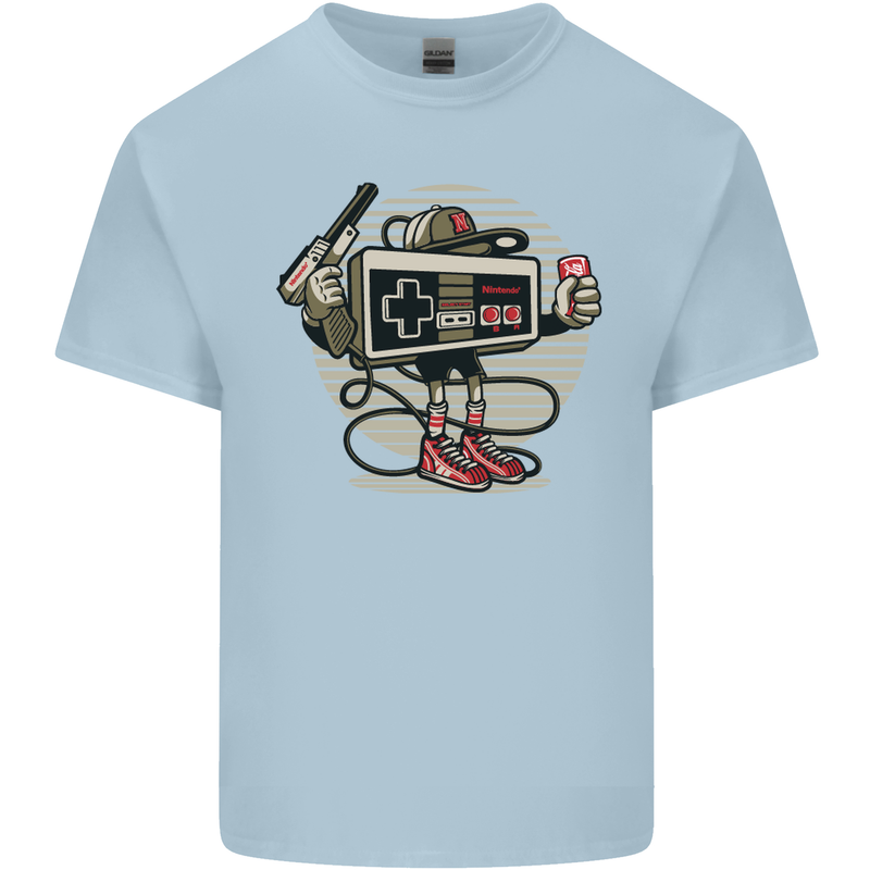 Let's Play Funny Gamer Gaming Kids T-Shirt Childrens Light Blue