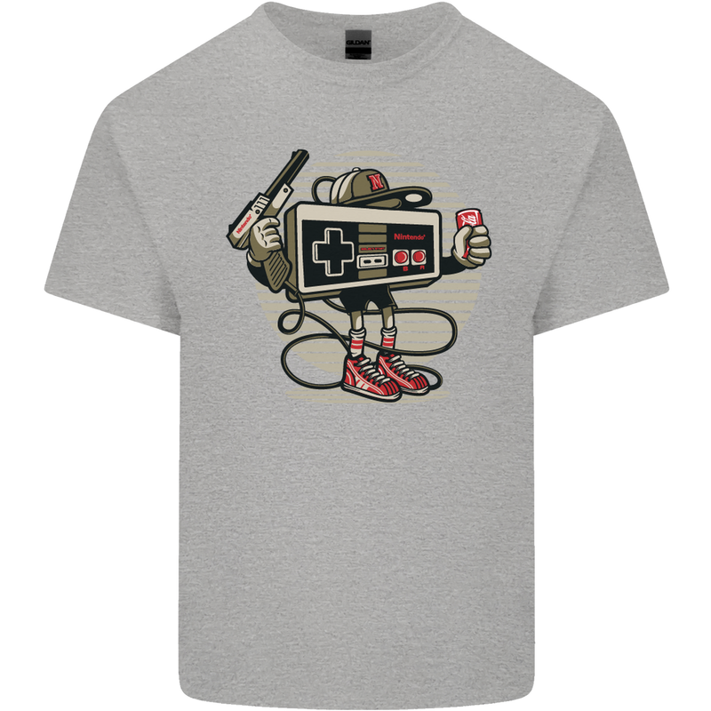 Let's Play Funny Gamer Gaming Kids T-Shirt Childrens Sports Grey