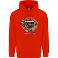 Let's Play Funny Gamer Gaming Mens 80% Cotton Hoodie Bright Red