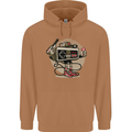 Let's Play Funny Gamer Gaming Mens 80% Cotton Hoodie Caramel Latte