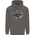 Let's Play Funny Gamer Gaming Mens 80% Cotton Hoodie Charcoal