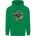 Let's Play Funny Gamer Gaming Mens 80% Cotton Hoodie Irish Green