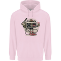 Let's Play Funny Gamer Gaming Mens 80% Cotton Hoodie Light Pink