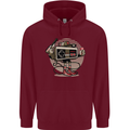 Let's Play Funny Gamer Gaming Mens 80% Cotton Hoodie Maroon