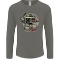 Let's Play Funny Gamer Gaming Mens Long Sleeve T-Shirt Charcoal