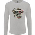 Let's Play Funny Gamer Gaming Mens Long Sleeve T-Shirt Sports Grey