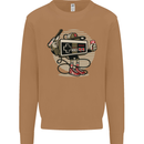 Let's Play Funny Gamer Gaming Mens Sweatshirt Jumper Caramel Latte