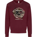 Let's Play Funny Gamer Gaming Mens Sweatshirt Jumper Maroon