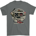 Let's Play Funny Gamer Gaming Mens T-Shirt Cotton Gildan Charcoal