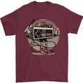 Let's Play Funny Gamer Gaming Mens T-Shirt Cotton Gildan Maroon