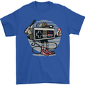 Let's Play Funny Gamer Gaming Mens T-Shirt Cotton Gildan Royal Blue