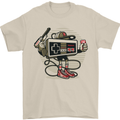 Let's Play Funny Gamer Gaming Mens T-Shirt Cotton Gildan Sand