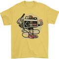 Let's Play Funny Gamer Gaming Mens T-Shirt Cotton Gildan Yellow