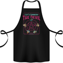 Let's Summon the Devil Ouija Board Demons Cotton Apron 100% Organic Black