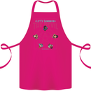 Let's Summon the Devil Ouija Board Demons Cotton Apron 100% Organic Pink