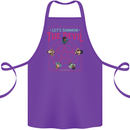 Let's Summon the Devil Ouija Board Demons Cotton Apron 100% Organic Purple