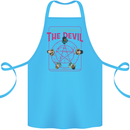 Let's Summon the Devil Ouija Board Demons Cotton Apron 100% Organic Turquoise