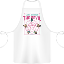 Let's Summon the Devil Ouija Board Demons Cotton Apron 100% Organic White