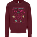 Let's Summon the Devil Ouija Board Demons Kids Sweatshirt Jumper Maroon