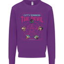 Let's Summon the Devil Ouija Board Demons Kids Sweatshirt Jumper Purple
