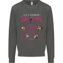 Let's Summon the Devil Ouija Board Demons Kids Sweatshirt Jumper Storm Grey