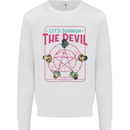 Let's Summon the Devil Ouija Board Demons Kids Sweatshirt Jumper White