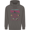 Let's Summon the Devil Ouija Board Demons Mens 80% Cotton Hoodie Charcoal