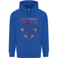 Let's Summon the Devil Ouija Board Demons Mens 80% Cotton Hoodie Royal Blue