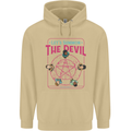 Let's Summon the Devil Ouija Board Demons Mens 80% Cotton Hoodie Sand