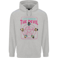 Let's Summon the Devil Ouija Board Demons Mens 80% Cotton Hoodie Sports Grey