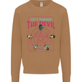 Let's Summon the Devil Ouija Board Demons Mens Sweatshirt Jumper Caramel Latte