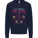Let's Summon the Devil Ouija Board Demons Mens Sweatshirt Jumper Navy Blue