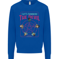 Let's Summon the Devil Ouija Board Demons Mens Sweatshirt Jumper Royal Blue