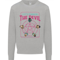 Let's Summon the Devil Ouija Board Demons Mens Sweatshirt Jumper Sports Grey