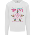Let's Summon the Devil Ouija Board Demons Mens Sweatshirt Jumper White