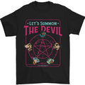 Let's Summon the Devil Ouija Board Demons Mens T-Shirt Cotton Gildan Black