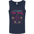 Let's Summon the Devil Ouija Board Demons Mens Vest Tank Top Navy Blue