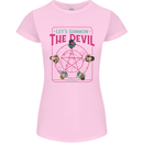 Let's Summon the Devil Ouija Board Demons Womens Petite Cut T-Shirt Light Pink