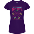 Let's Summon the Devil Ouija Board Demons Womens Petite Cut T-Shirt Purple