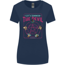 Let's Summon the Devil Ouija Board Demons Womens Wider Cut T-Shirt Navy Blue