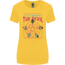 Let's Summon the Devil Ouija Board Demons Womens Wider Cut T-Shirt Yellow