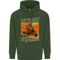 Lets Get Dirty ATV 4X4 Quad Bike Biking Childrens Kids Hoodie Forest Green