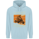 Lets Get Dirty ATV 4X4 Quad Bike Biking Childrens Kids Hoodie Light Blue