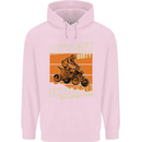 Lets Get Dirty ATV 4X4 Quad Bike Biking Childrens Kids Hoodie Light Pink