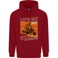 Lets Get Dirty ATV 4X4 Quad Bike Biking Childrens Kids Hoodie Red