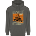 Lets Get Dirty ATV 4X4 Quad Bike Biking Childrens Kids Hoodie Storm Grey
