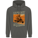 Lets Get Dirty ATV 4X4 Quad Bike Biking Childrens Kids Hoodie Storm Grey