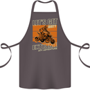 Lets Get Dirty ATV 4X4 Quad Bike Biking Cotton Apron 100% Organic Dark Grey
